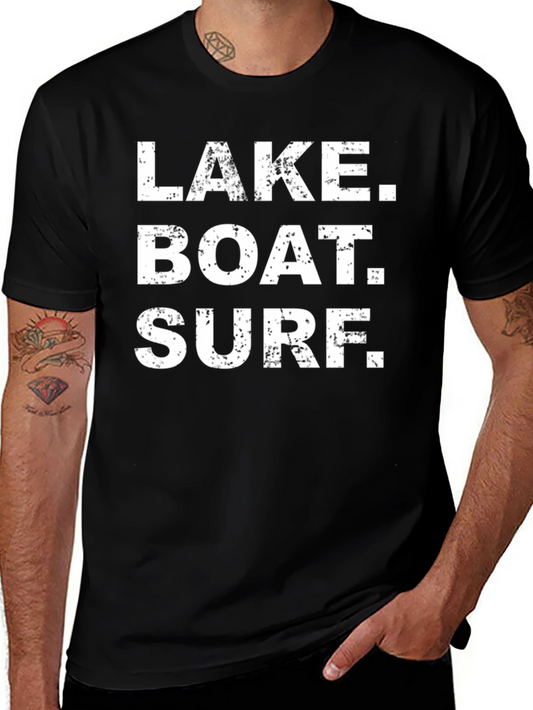 Lake Boat Surf Tee - Vacation T-Shirt