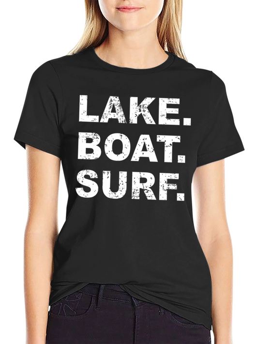 Lake Boat Surf Tee - Vacation T-Shirt