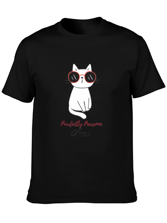 Cool Cat T-Shirt - Purrfectly Pawsome Style