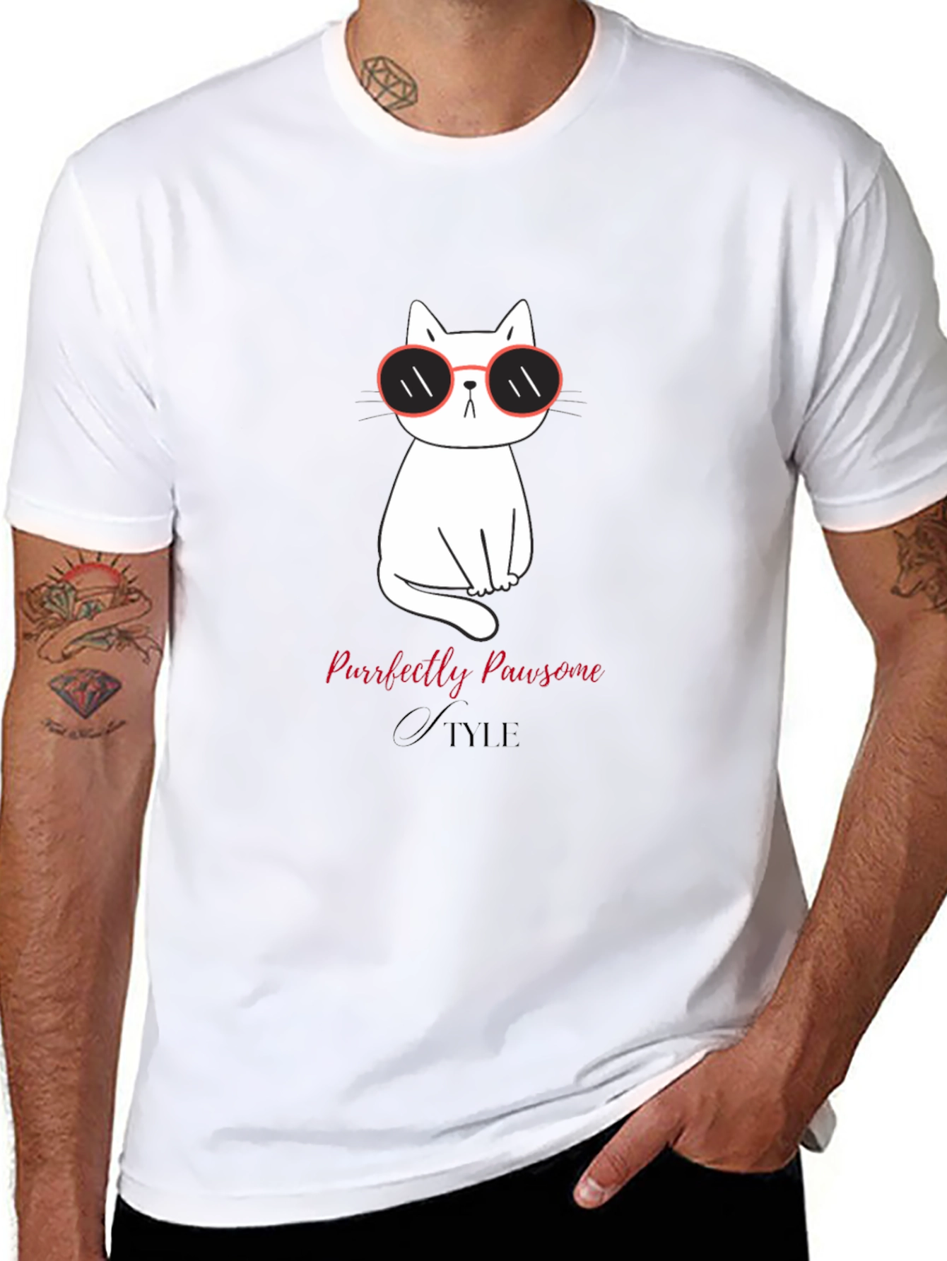 Cool Cat T-Shirt - Purrfectly Pawsome Style