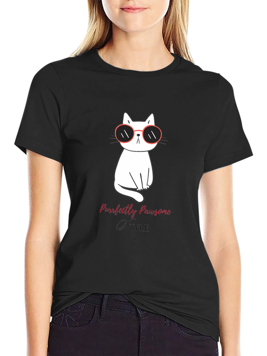 Cool Cat T-Shirt - Purrfectly Pawsome Style