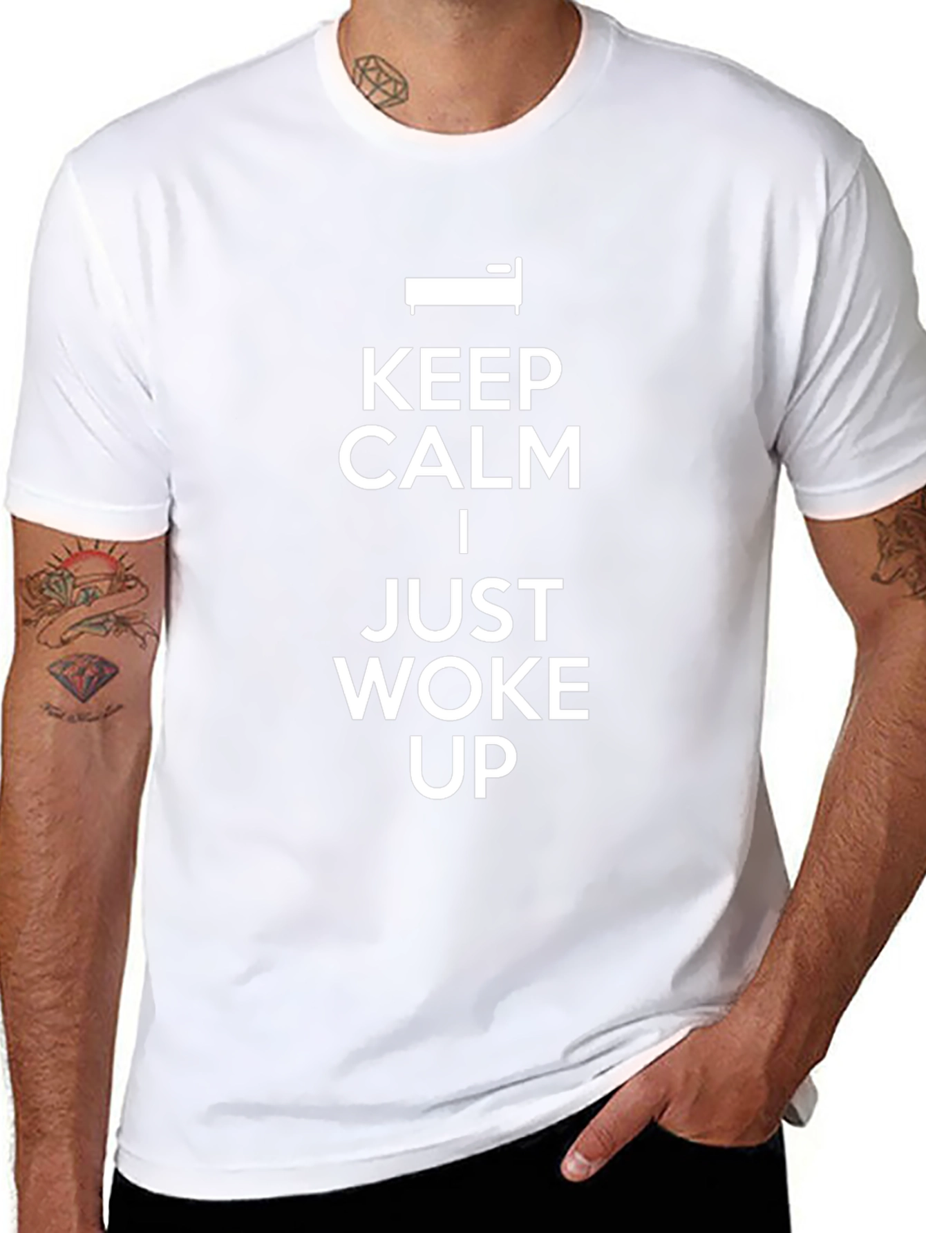 Keep Calm I Just Woke Up Graphic Tee