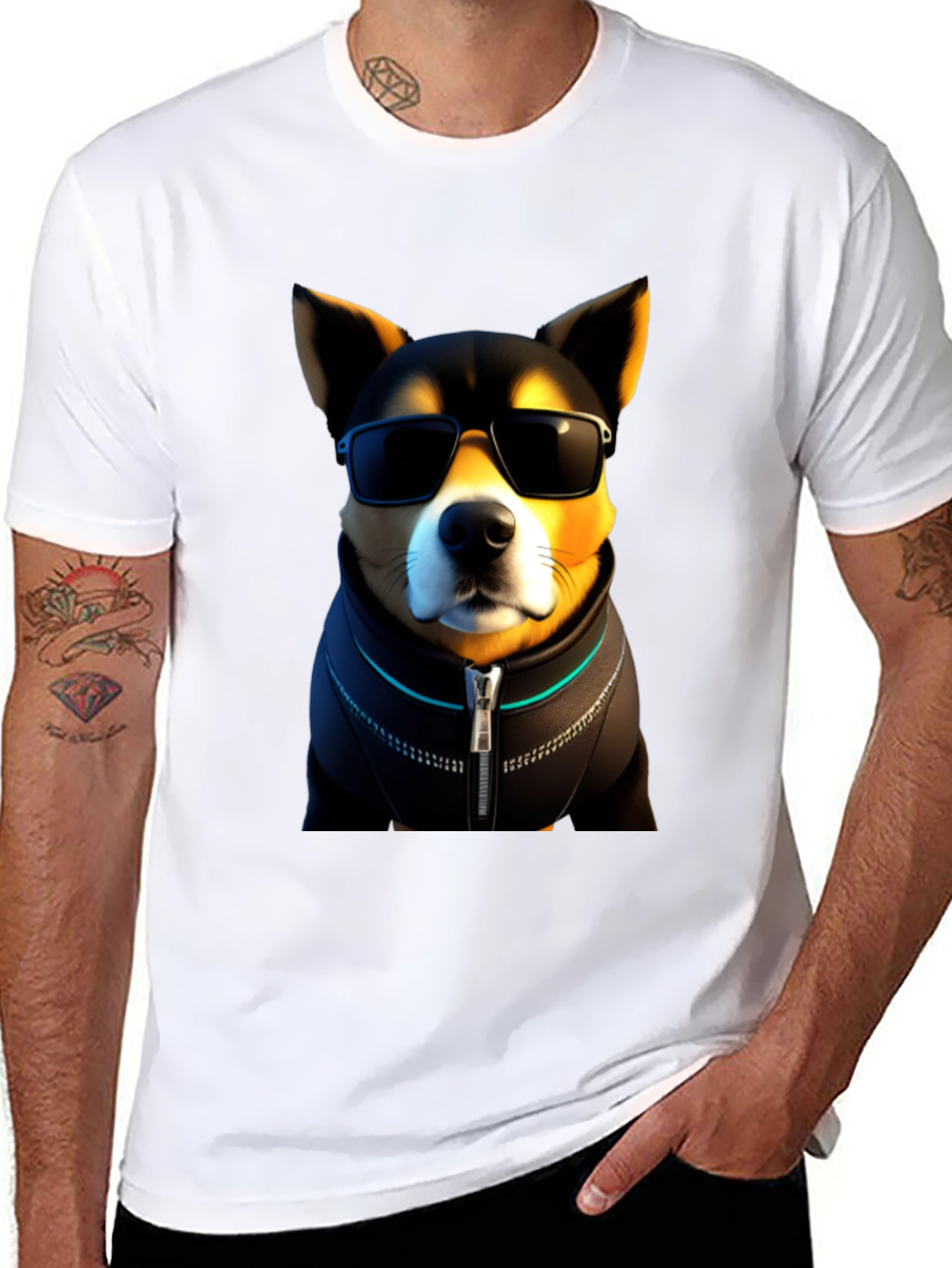 Cool Doge T-Shirt - Shiba Inu with Sunglasses