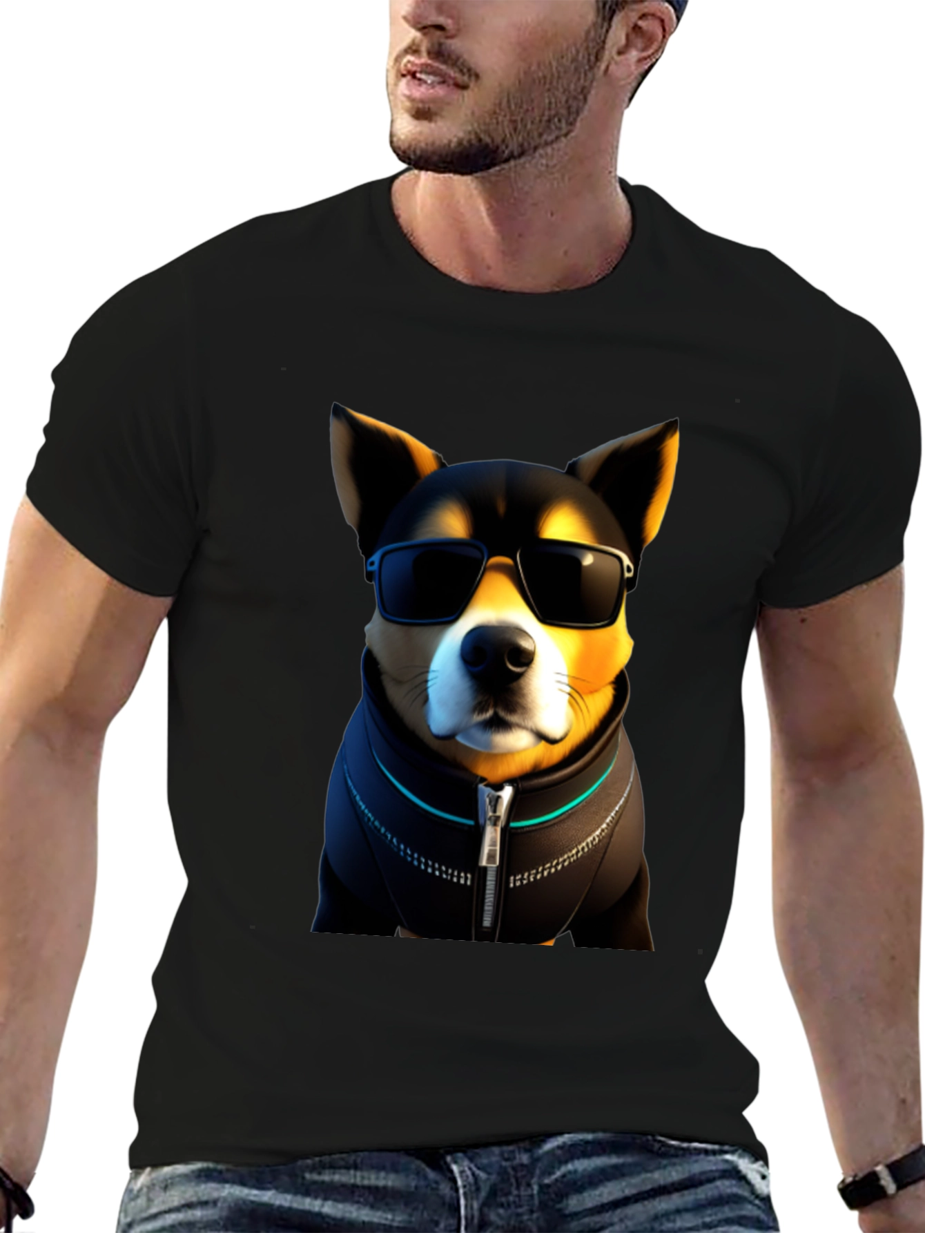 Cool Doge T-Shirt - Shiba Inu with Sunglasses