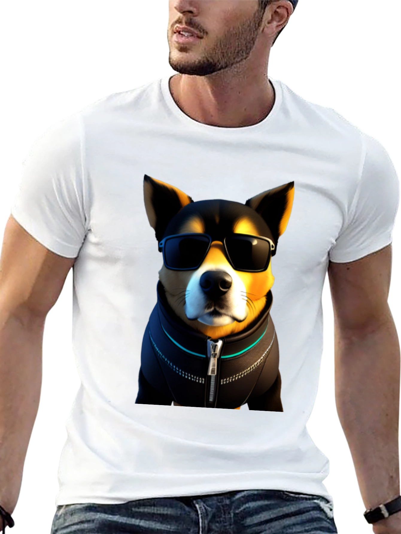 Cool Doge T-Shirt - Shiba Inu with Sunglasses