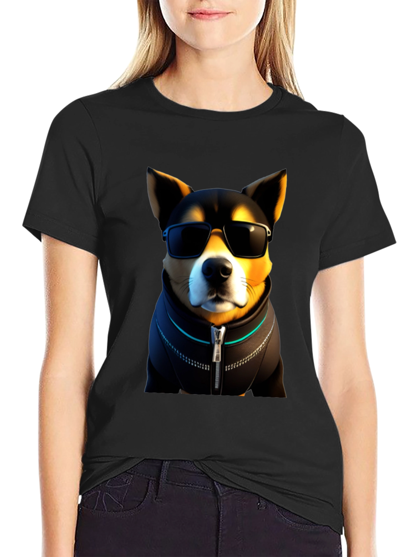 Cool Doge T-Shirt - Shiba Inu with Sunglasses