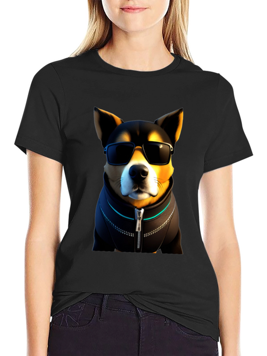 Cool Doge T-Shirt - Shiba Inu with Sunglasses