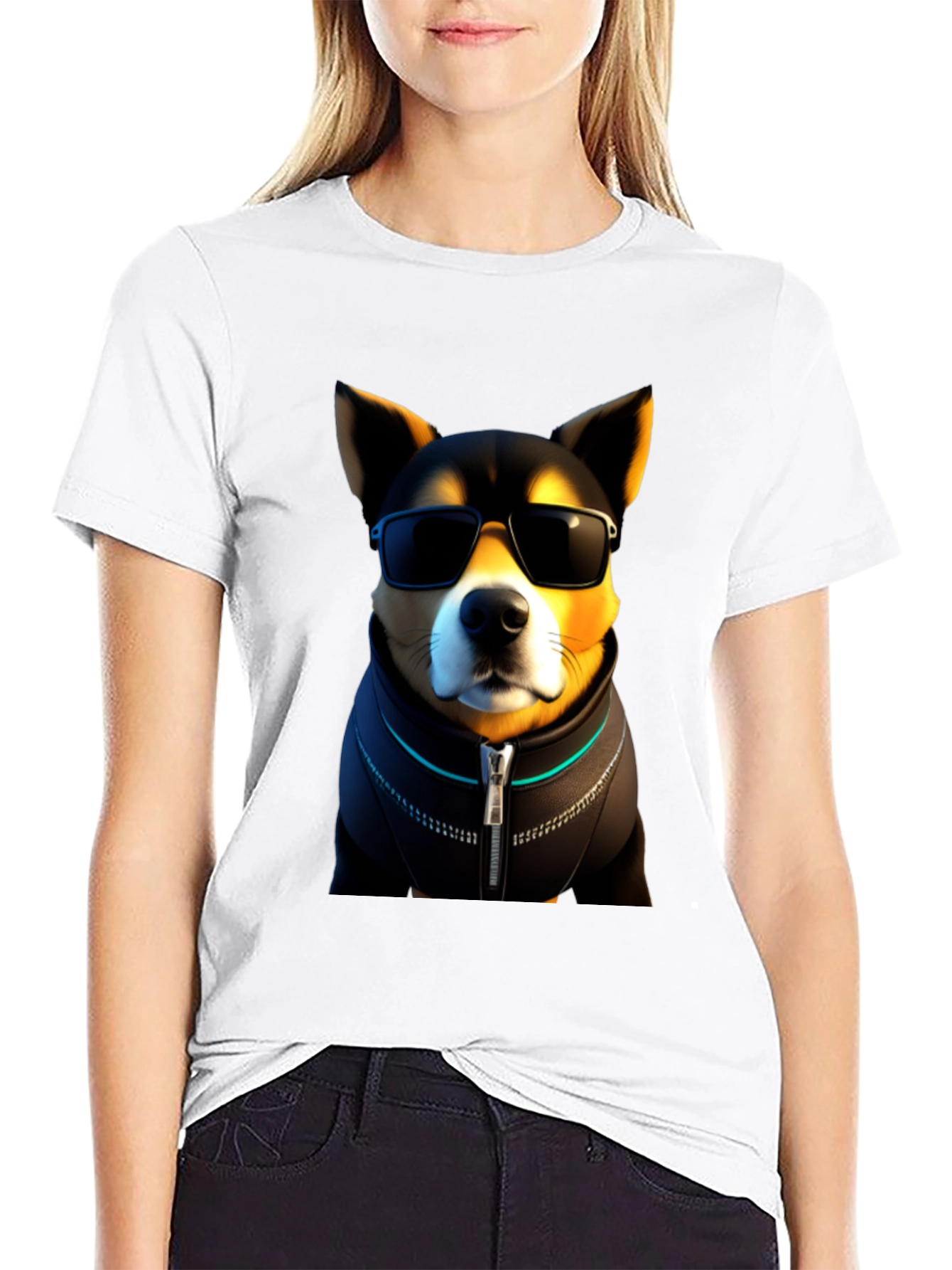 Cool Doge T-Shirt - Shiba Inu with Sunglasses