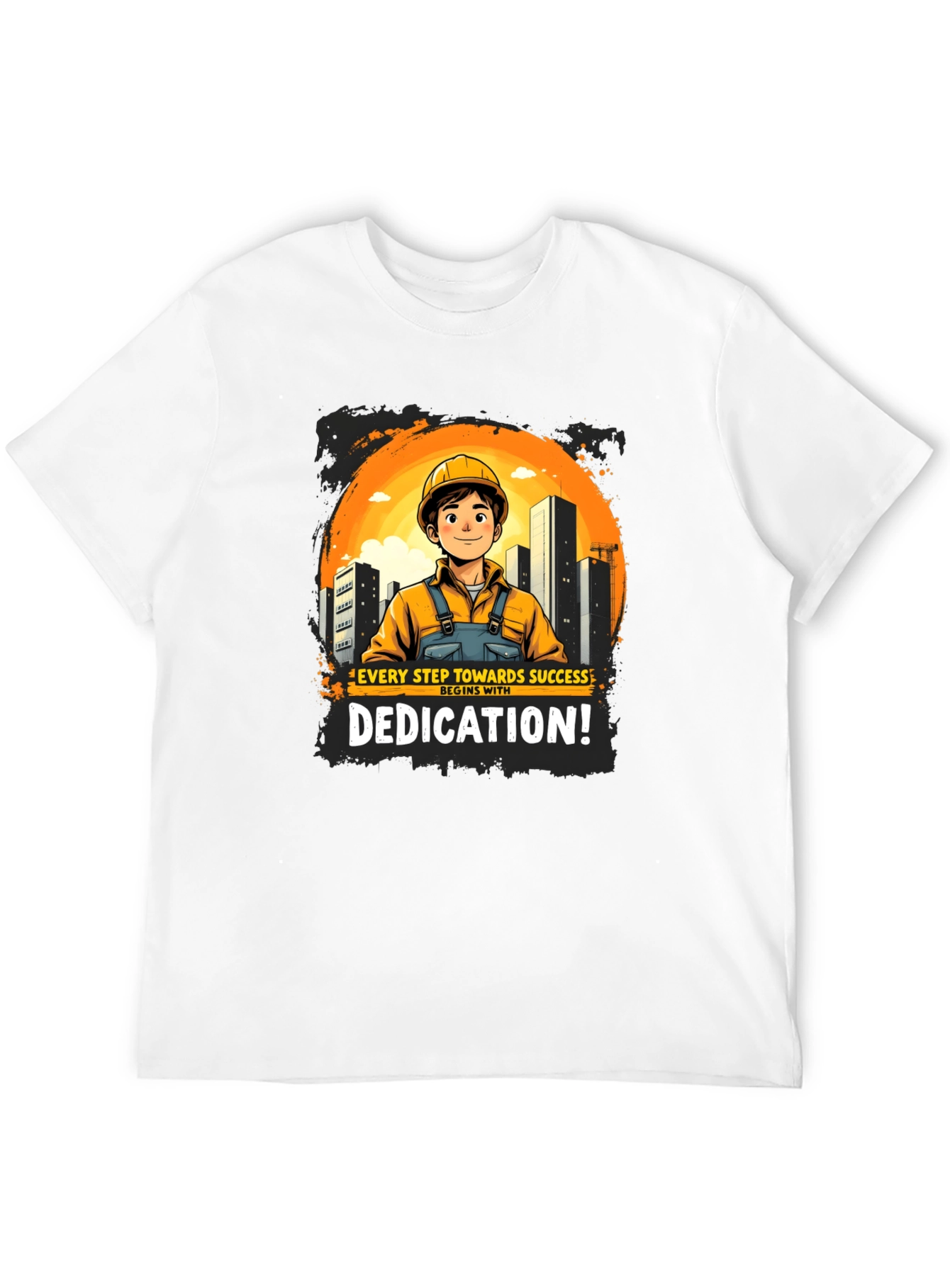 Dedicated Construction Worker Graphic T-Shirt