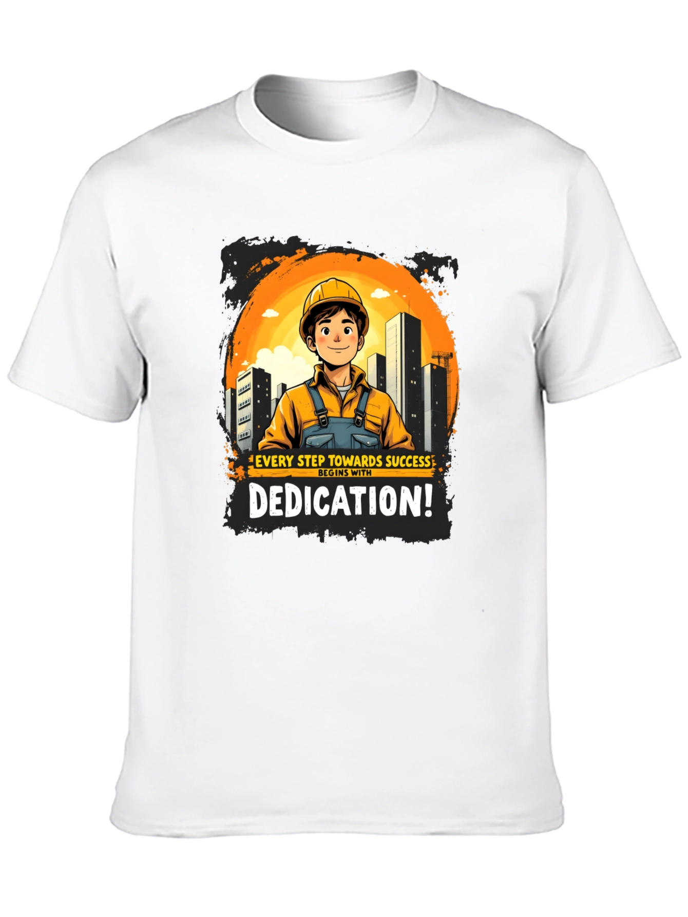 Dedicated Construction Worker Graphic T-Shirt