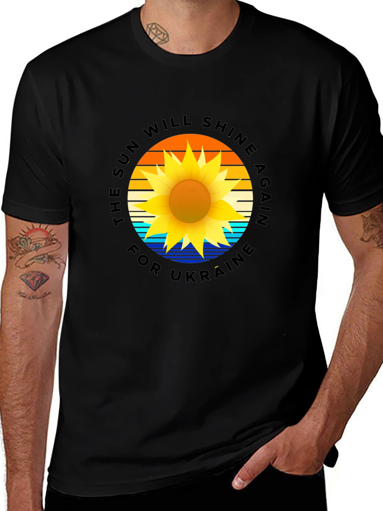 Ukraine Support T-Shirt: The Sun Will Shine Again