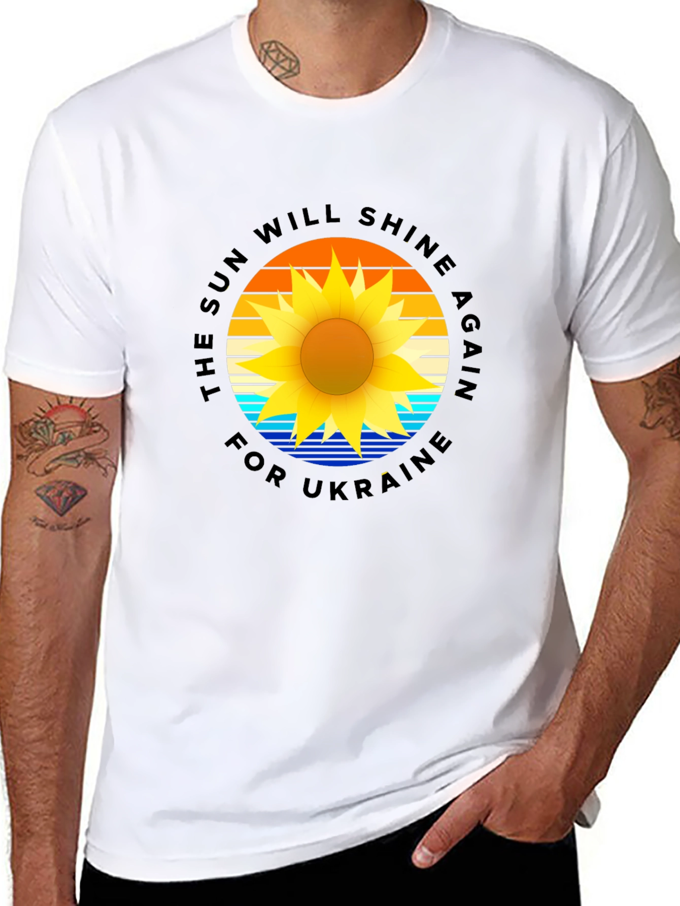 Ukraine Support T-Shirt: The Sun Will Shine Again