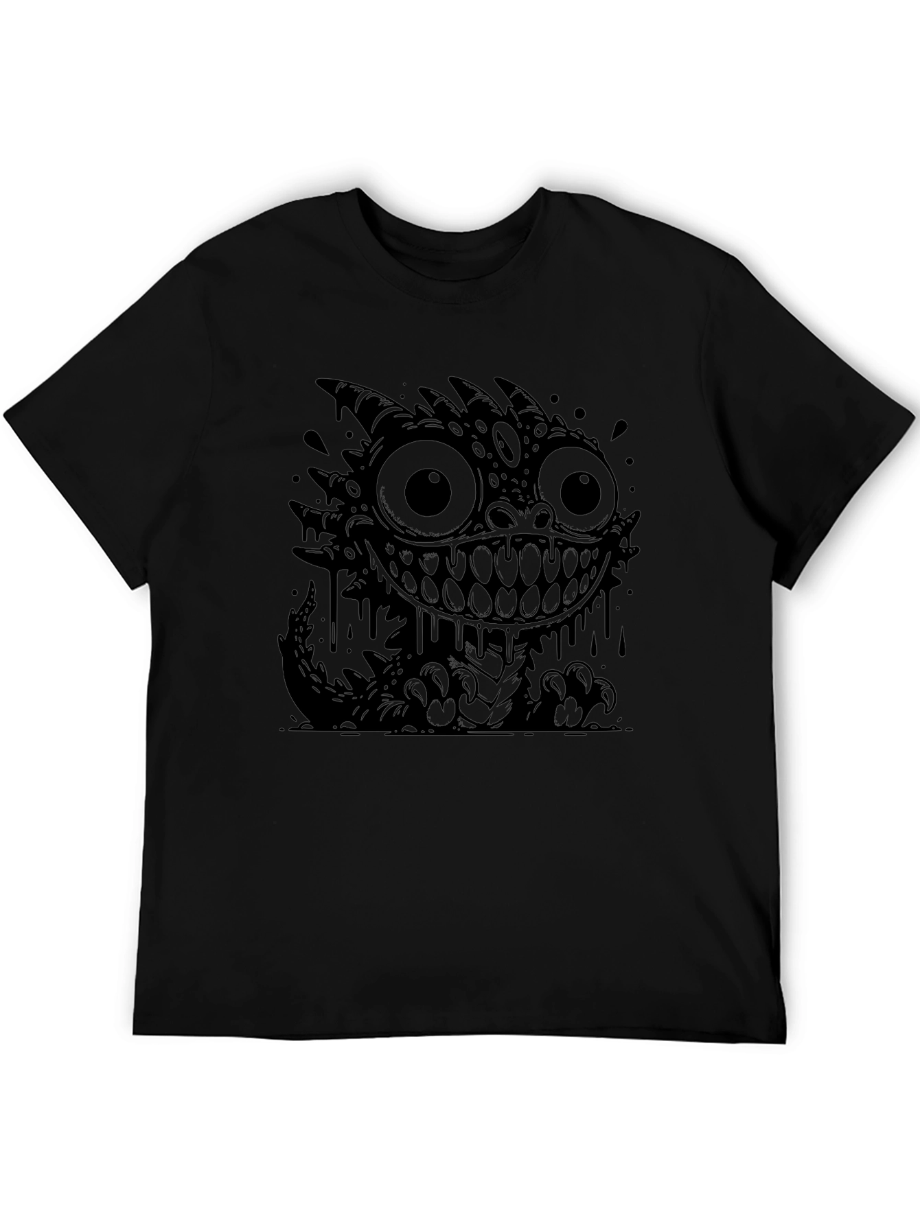 Monster Graphic Black T-Shirt