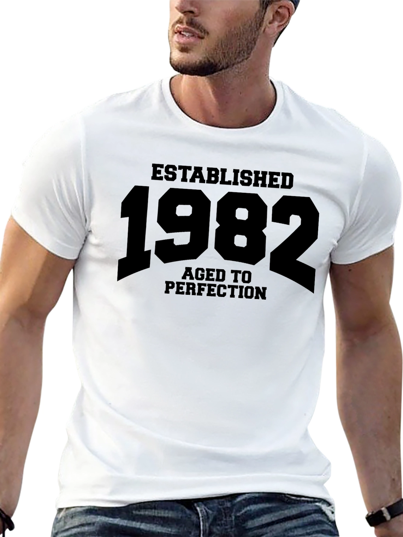 Established 1982 Aged to Perfection Black T-Shirt