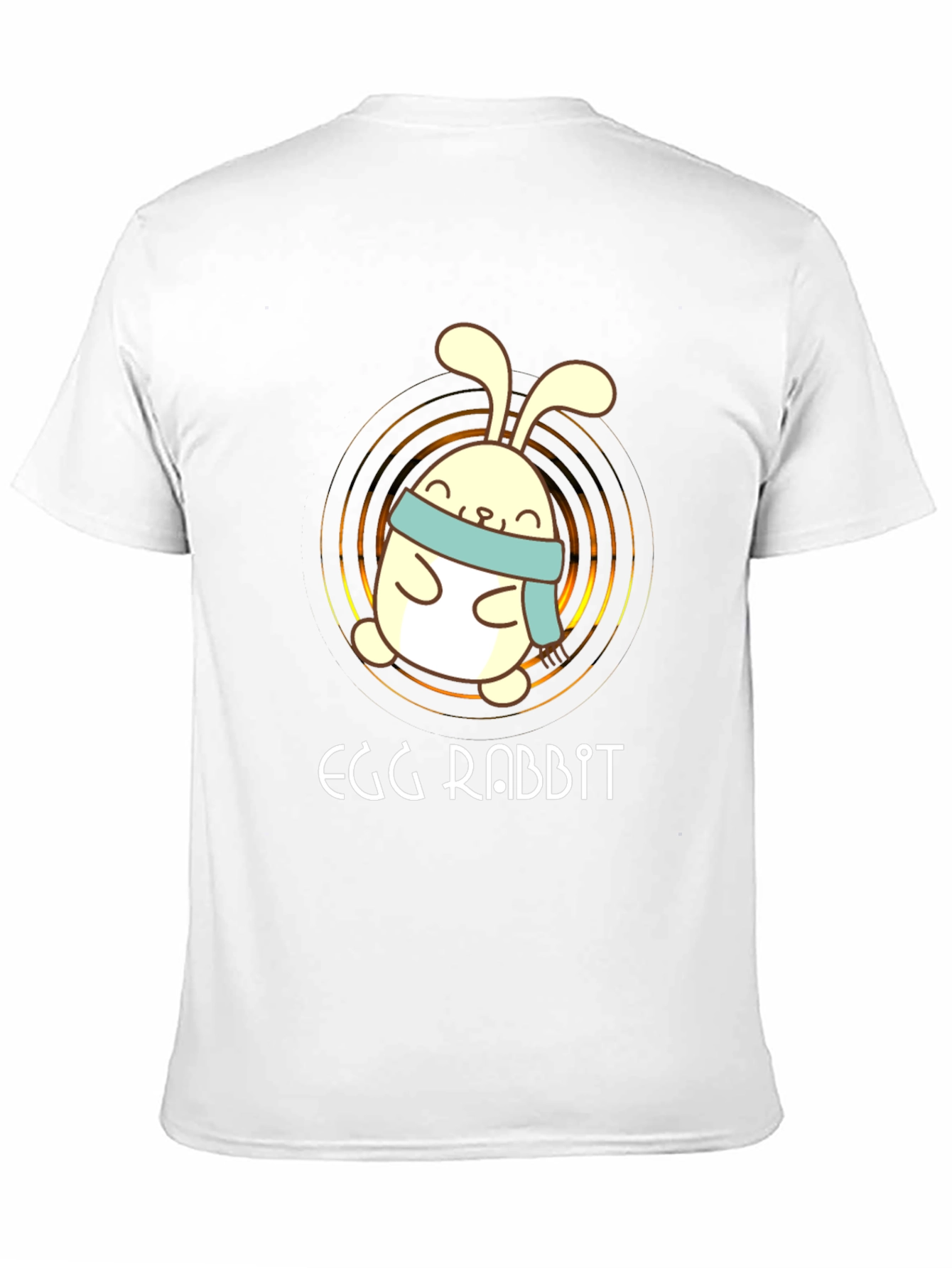 Egg Rabbit Graphic Tee - Cute Cartoon Bunny Shirt