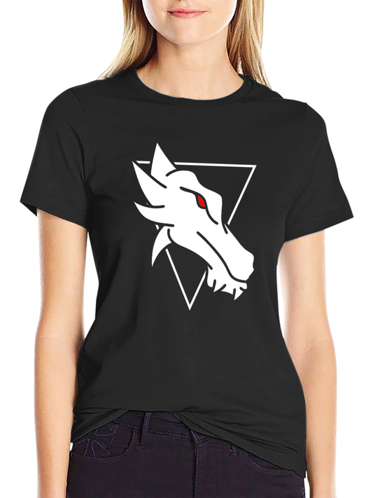 Dragon Head Graphic Tee - Stylish Black Cotton T-Shirt