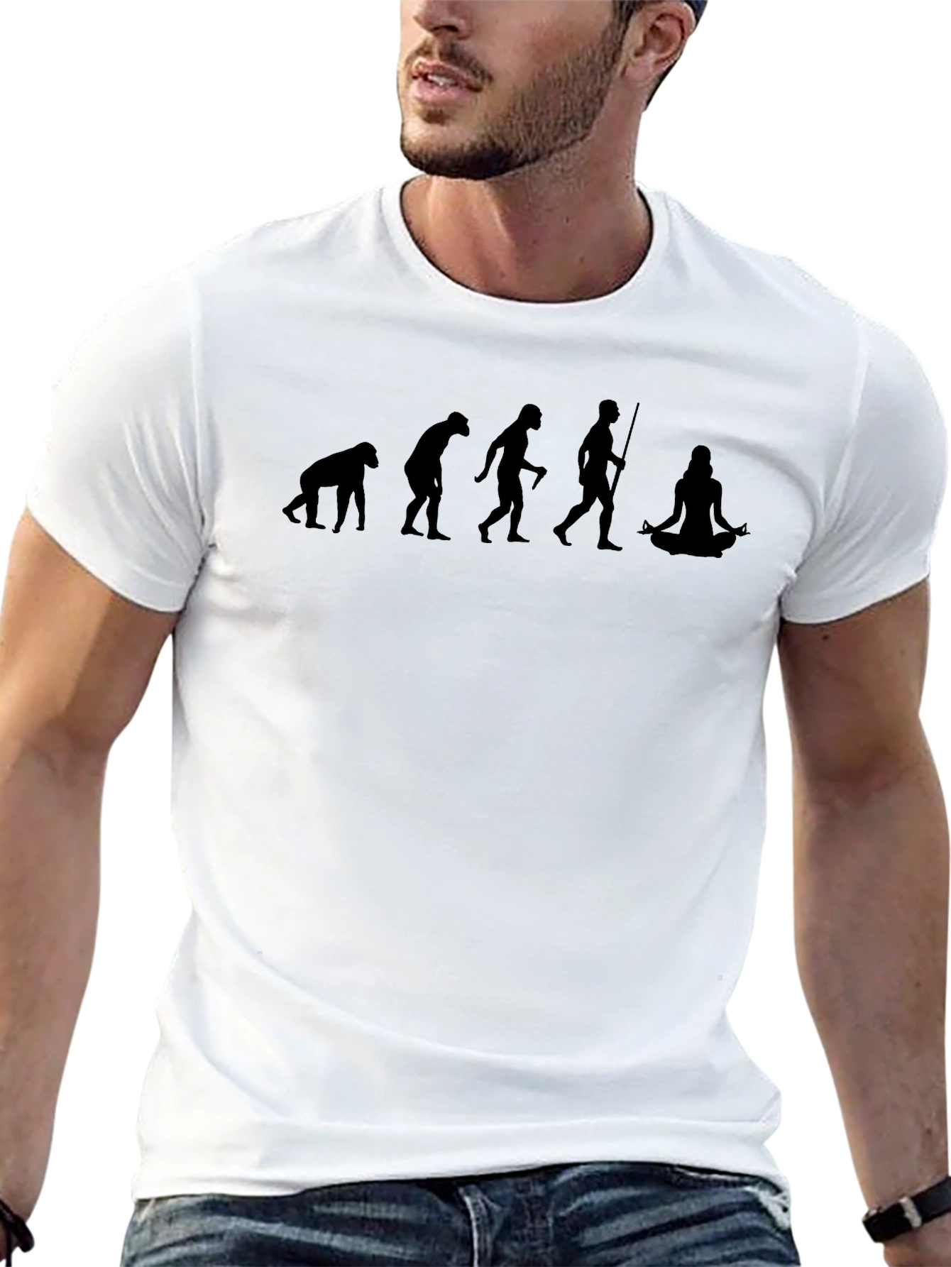 Evolution to Yoga Black T-Shirt