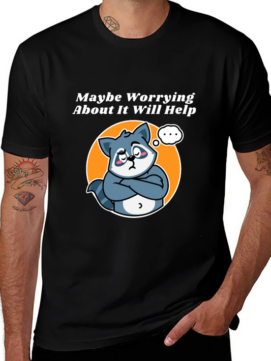 Funny Worrying Raccoon T-Shirt