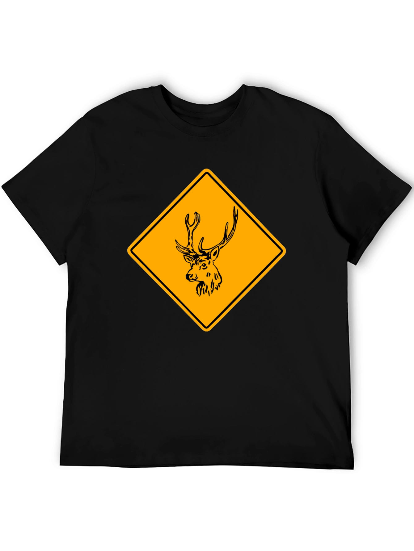 Deer Crossing T-Shirt - Novelty Wildlife Graphic Tee