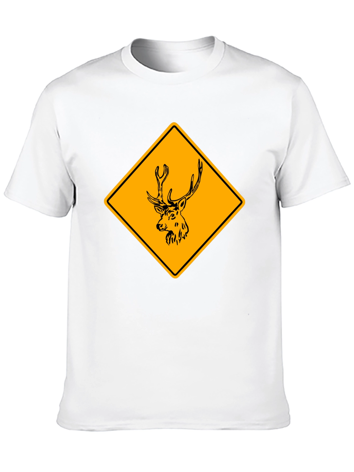 Deer Crossing T-Shirt - Novelty Wildlife Graphic Tee