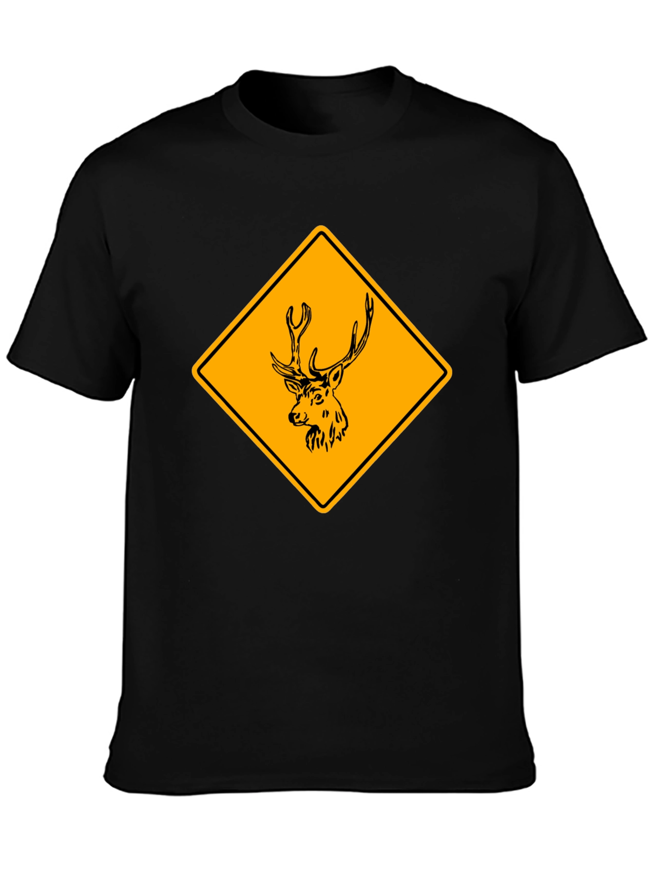 Deer Crossing T-Shirt - Novelty Wildlife Graphic Tee