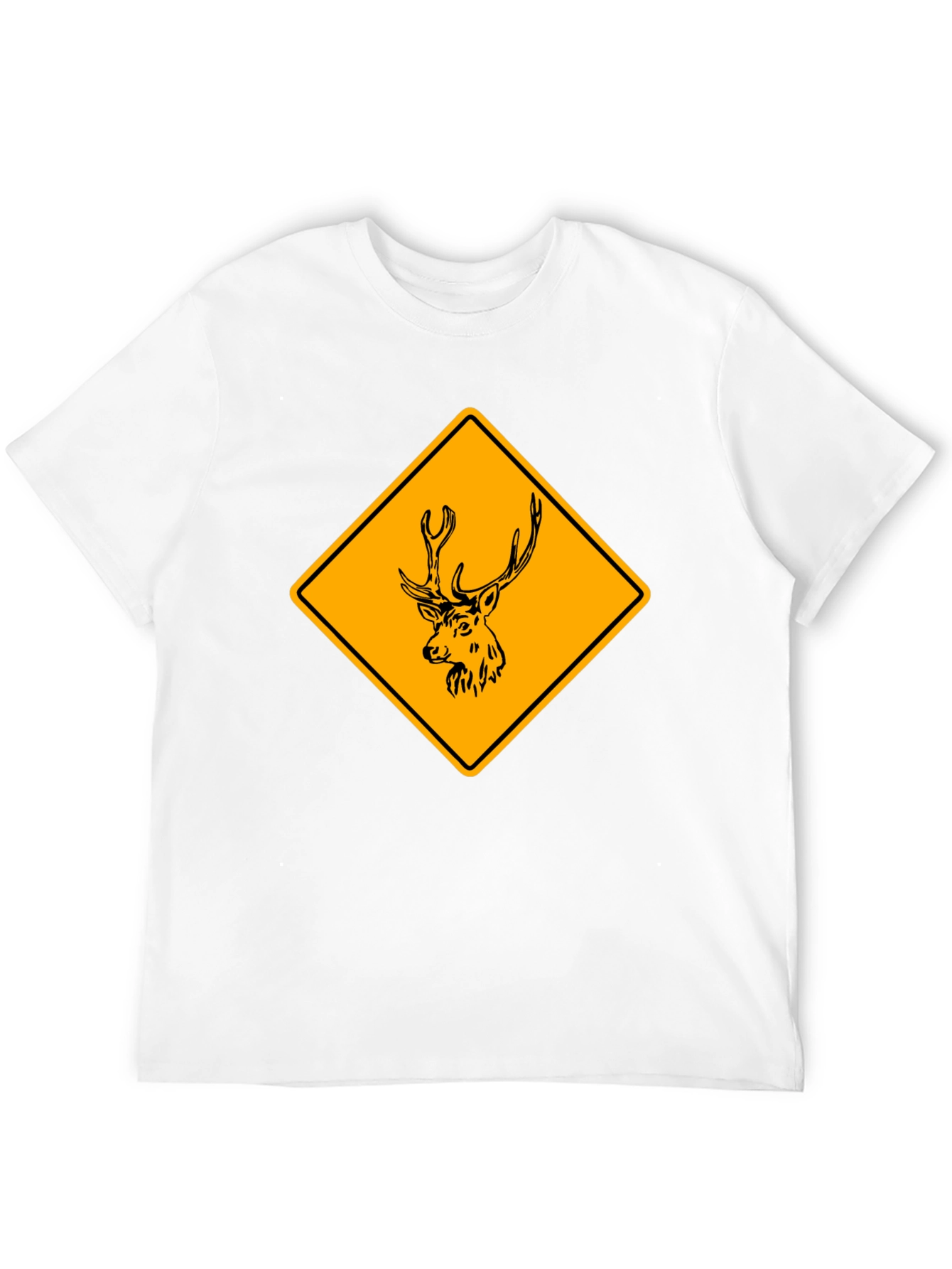 Deer Crossing T-Shirt - Novelty Wildlife Graphic Tee