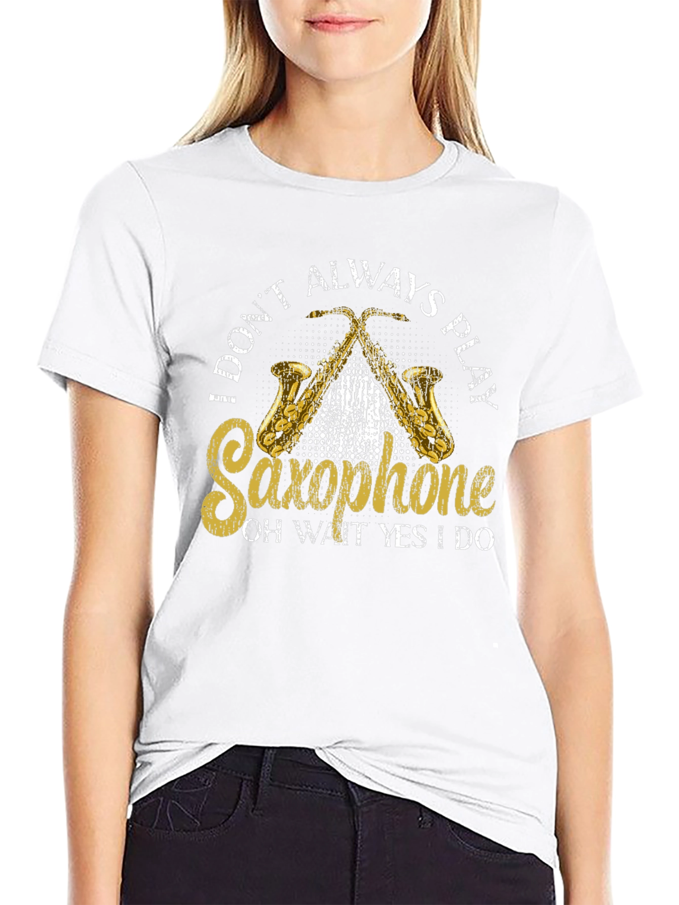Saxophone Player Graphic T-Shirt - Music Lover Tee
