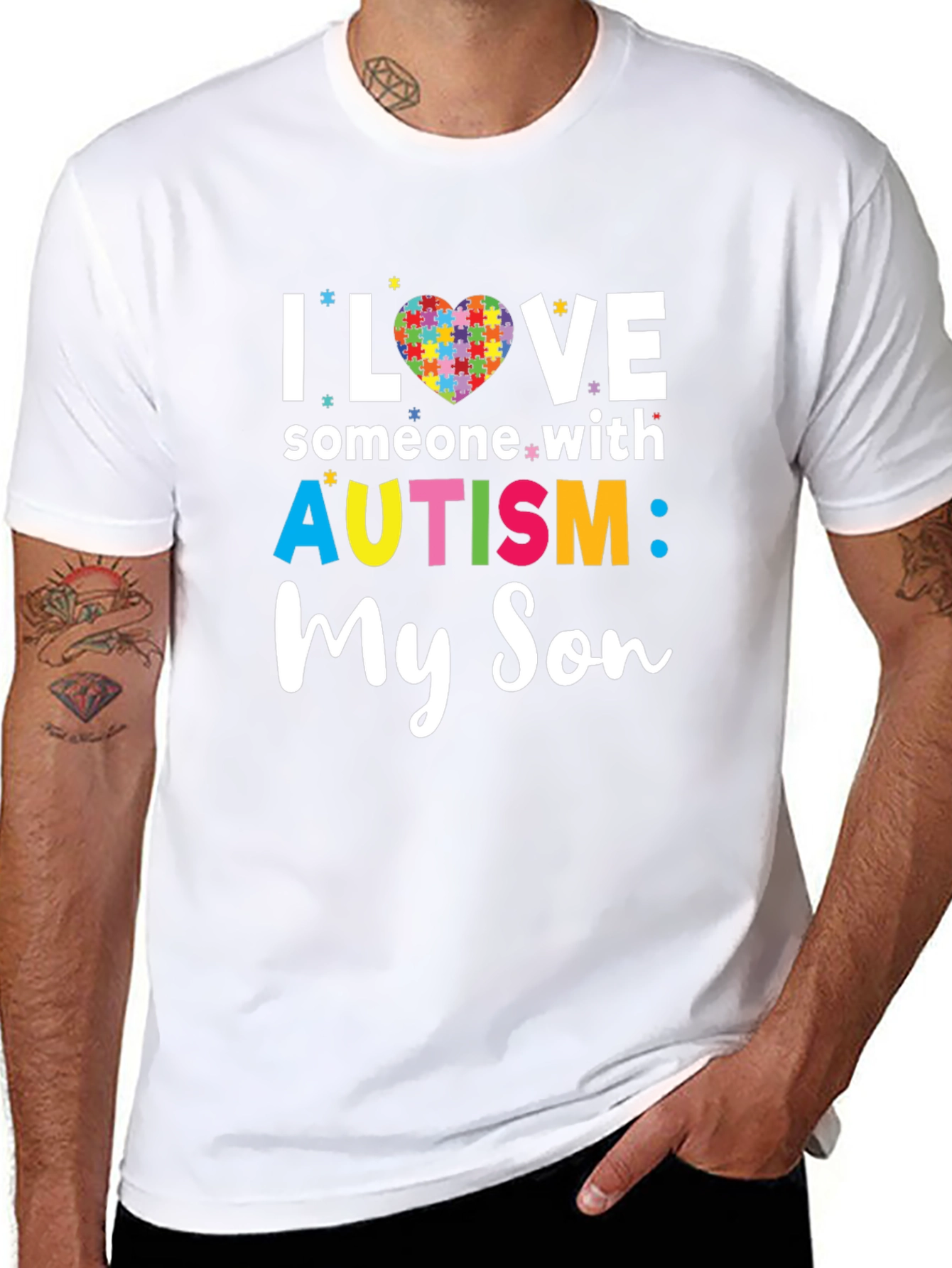 I Love Someone With Autism: My Son T-Shirt
