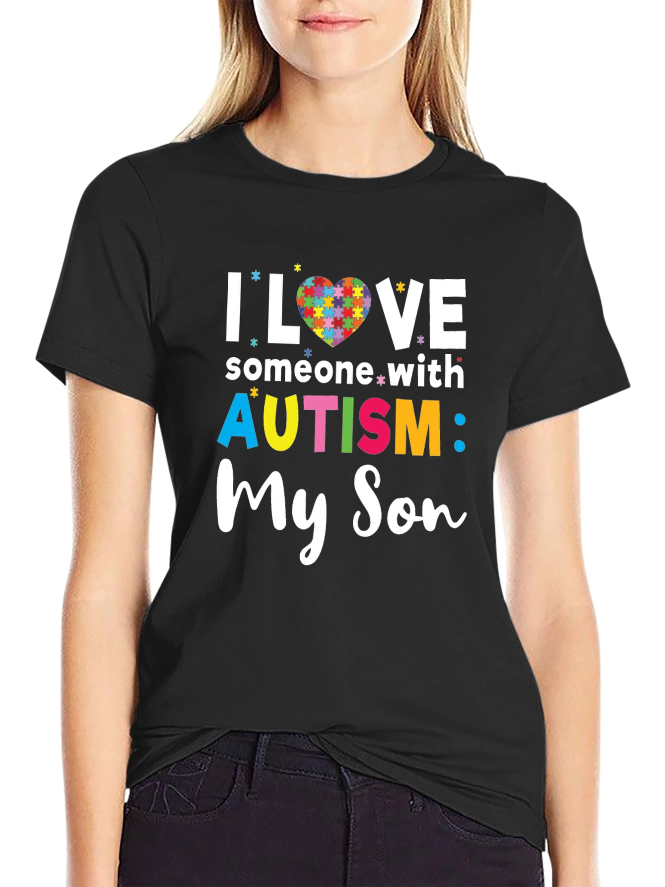 I Love Someone With Autism: My Son T-Shirt