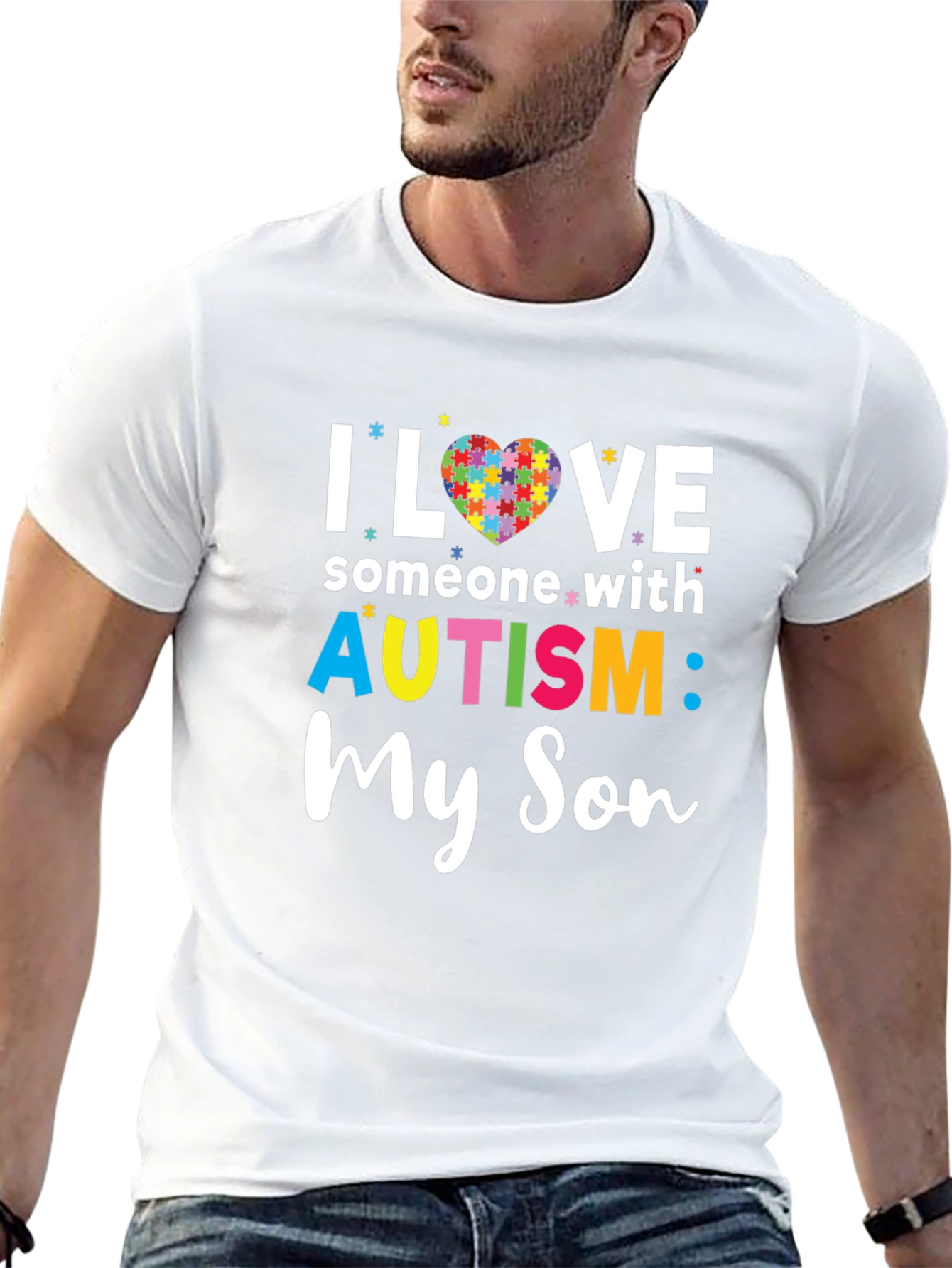 I Love Someone With Autism: My Son T-Shirt