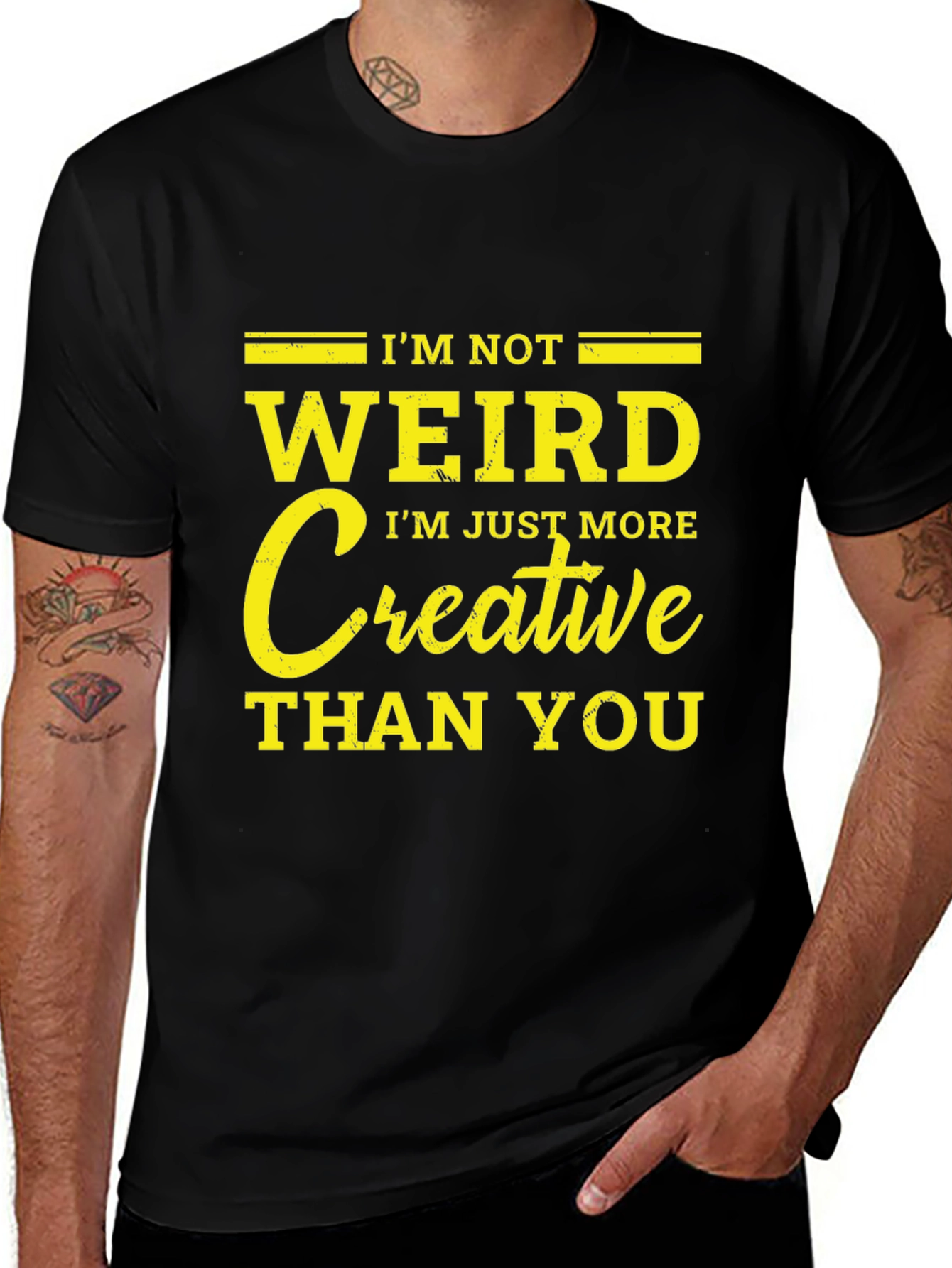 Im Not Weird Creative T-Shirt