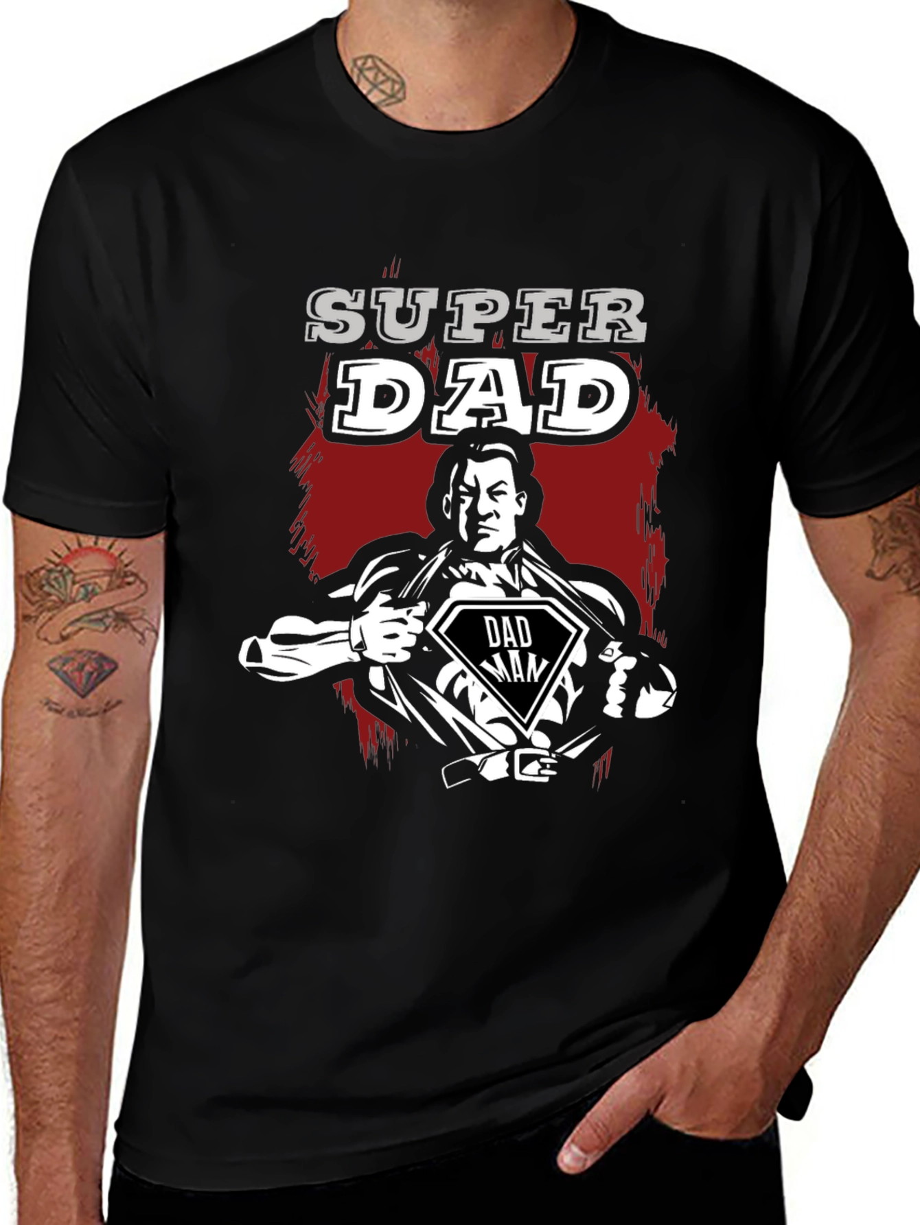 Super Dad Hero T-Shirt - Fathers Day Gift