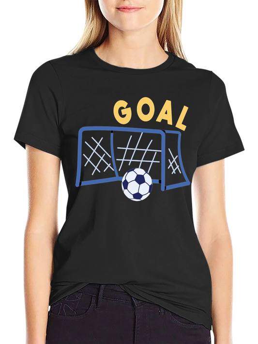 Goal! Soccer T-Shirt - Black Cotton Tee