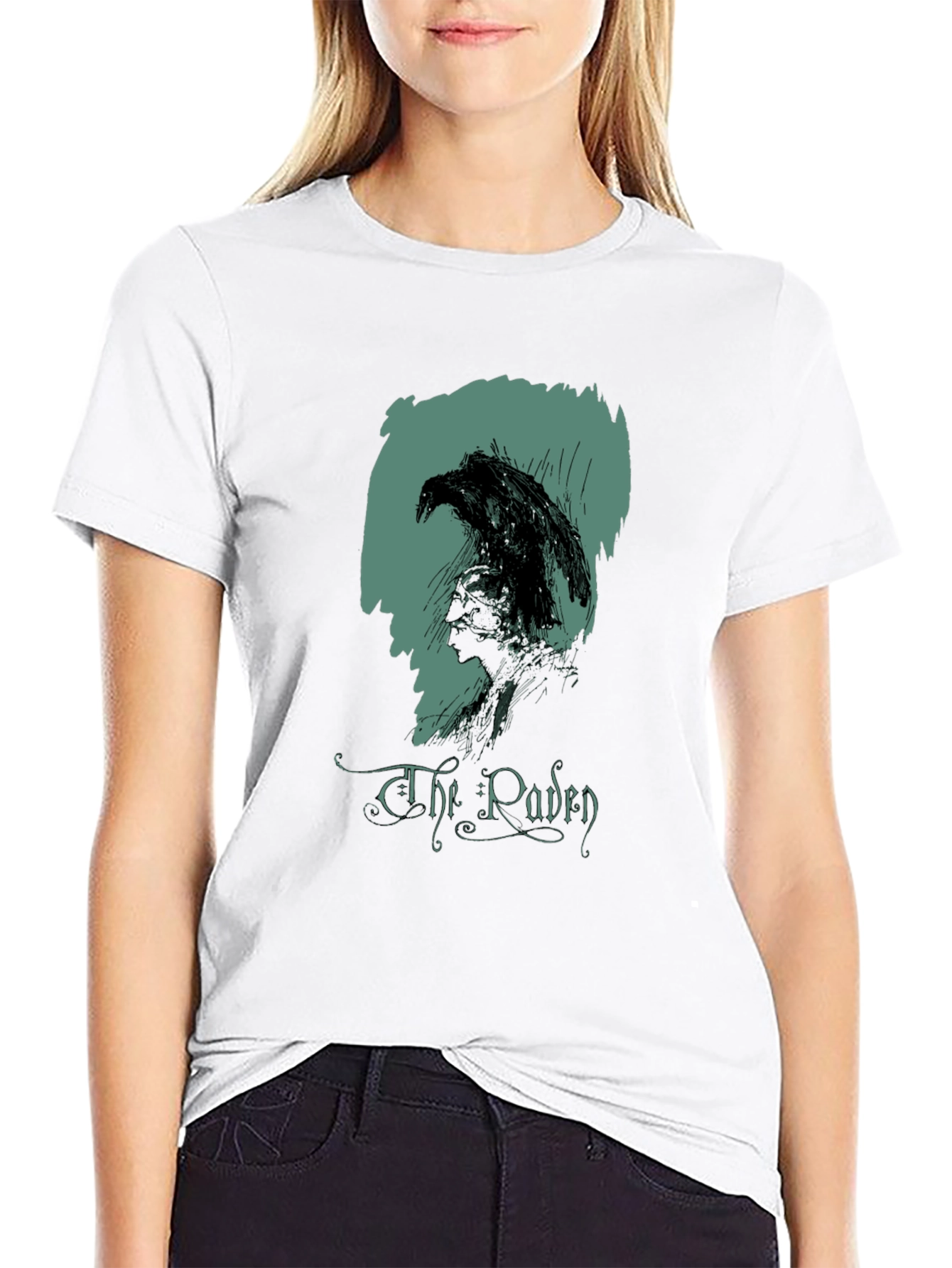 The Raven Graphic Tee - Classic Literary Style