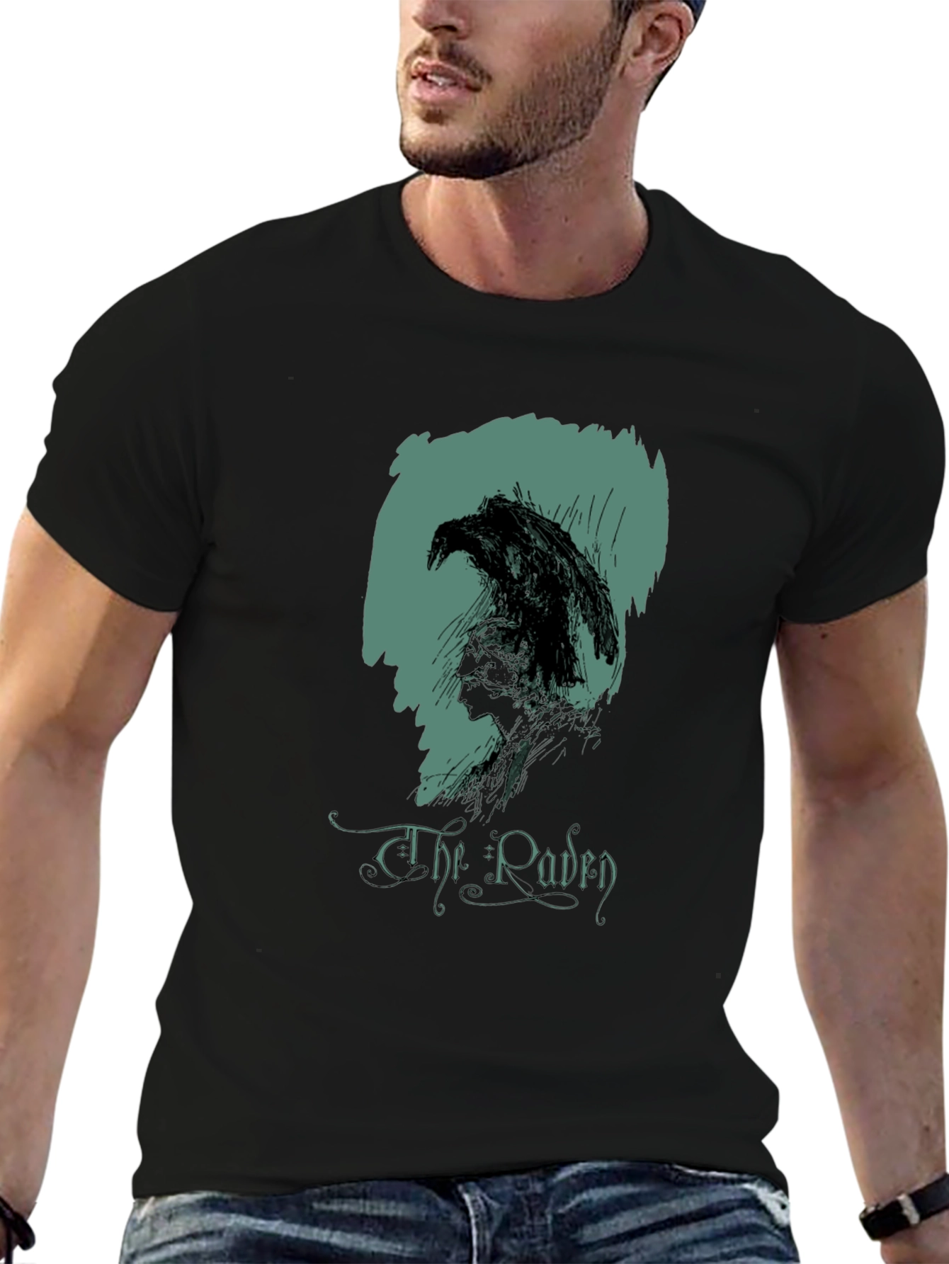 The Raven Graphic Tee - Classic Literary Style