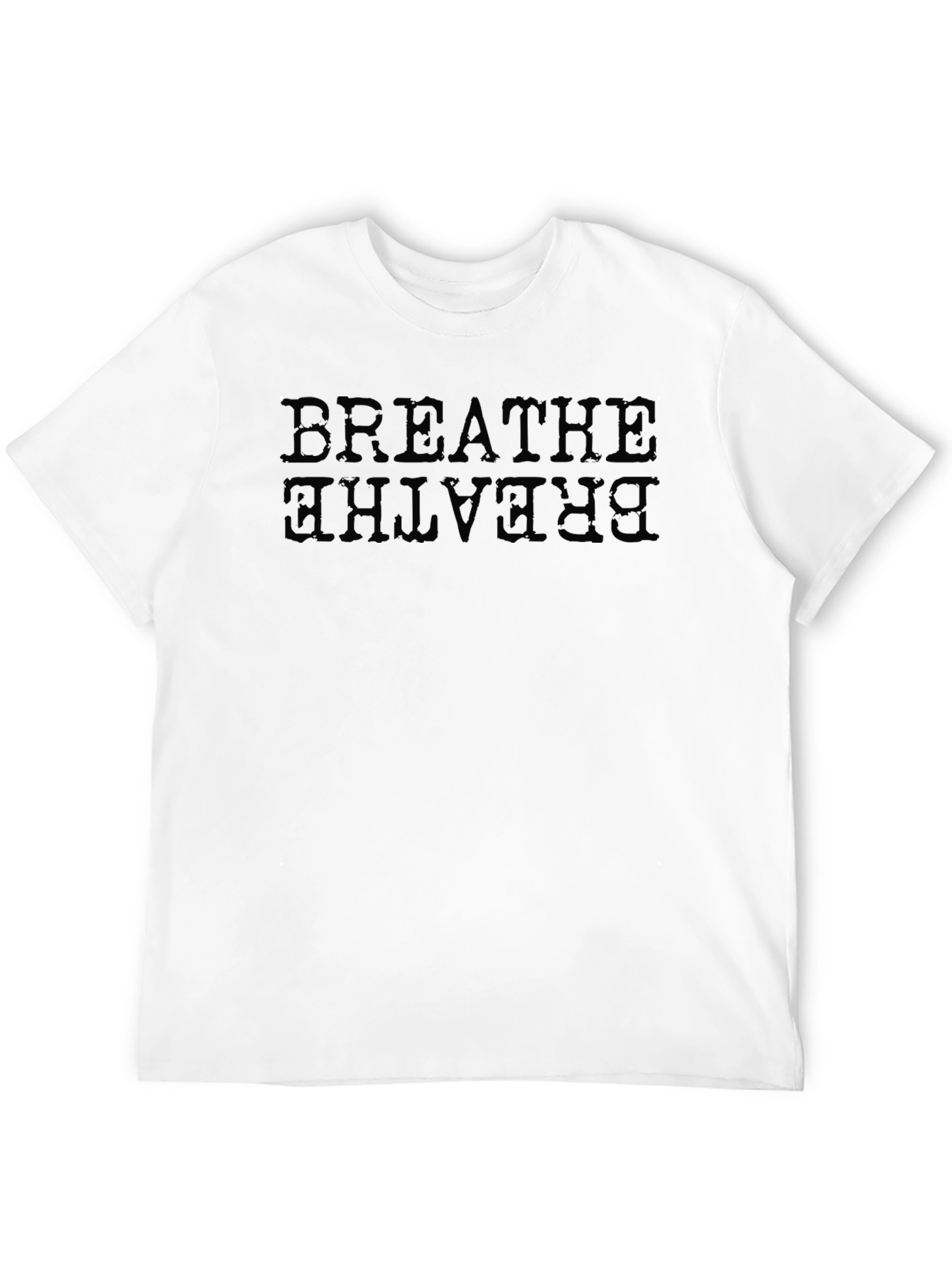 Breathe Graphic Print Crew Neck T-Shirt