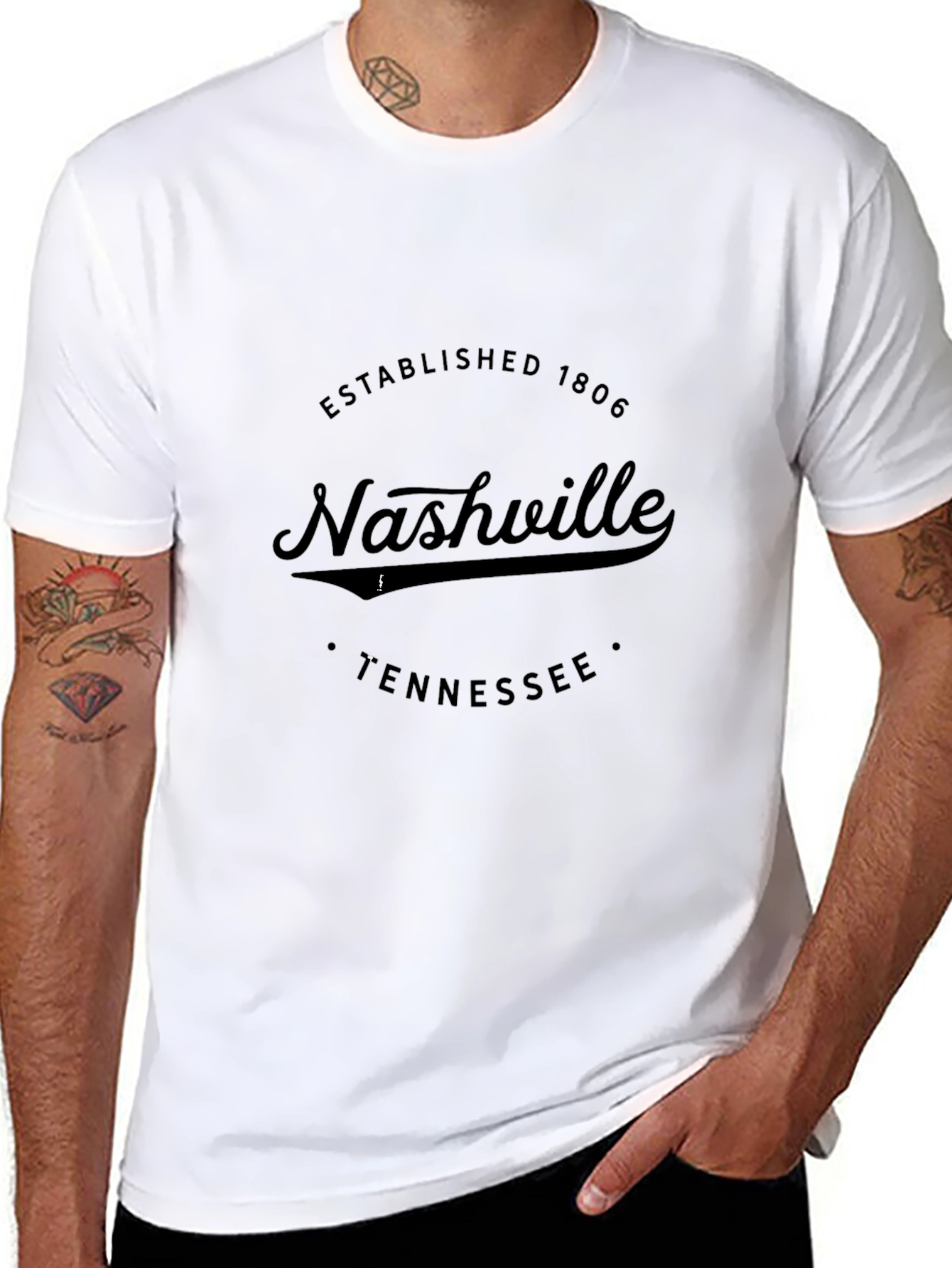 Nashville Tennessee Graphic T-Shirt - Established 1806