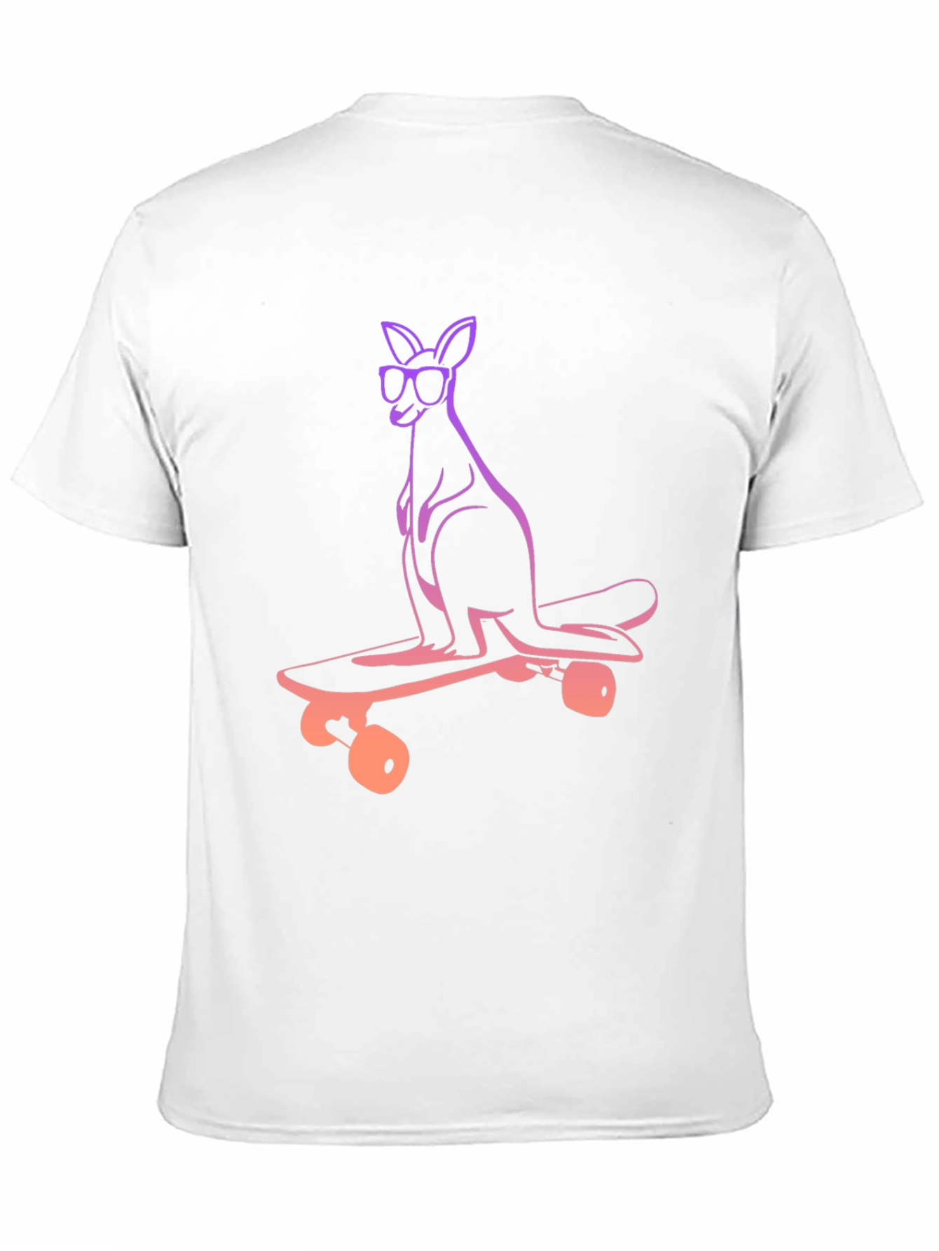 Cool Kangaroo Skateboard Graphic Tee