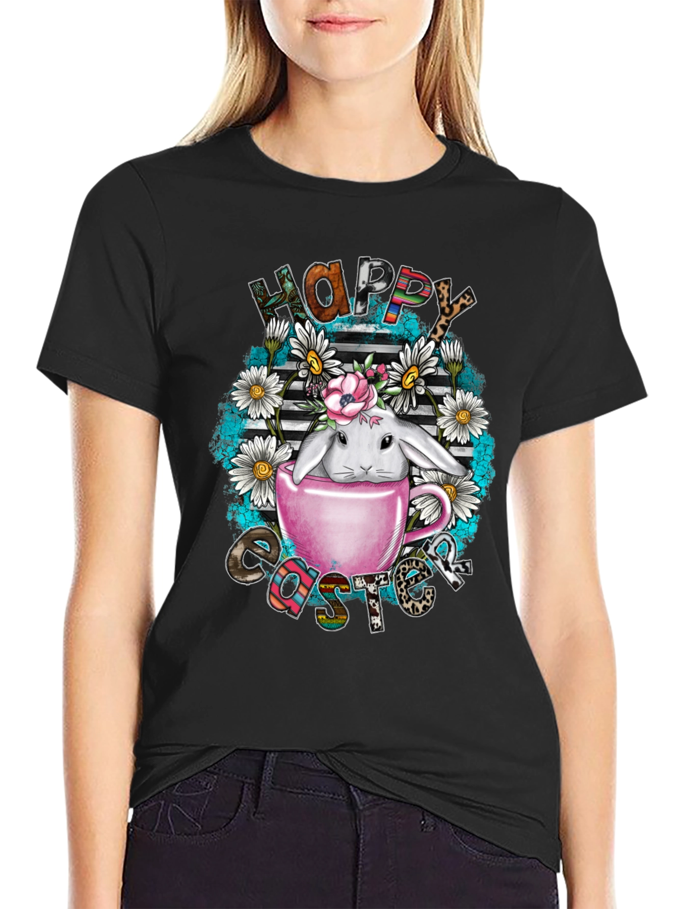 Happy Easter Bunny T-Shirt - Cute Holiday Tee