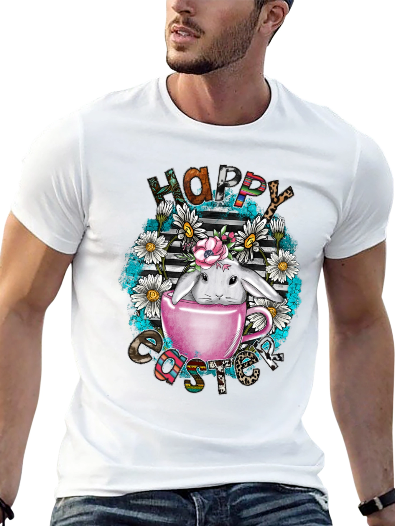 Happy Easter Bunny T-Shirt - Cute Holiday Tee
