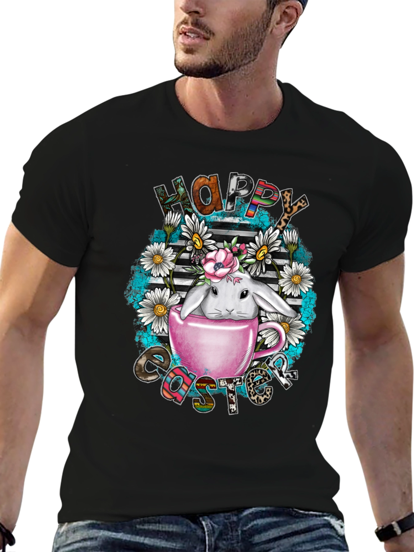Happy Easter Bunny T-Shirt - Cute Holiday Tee