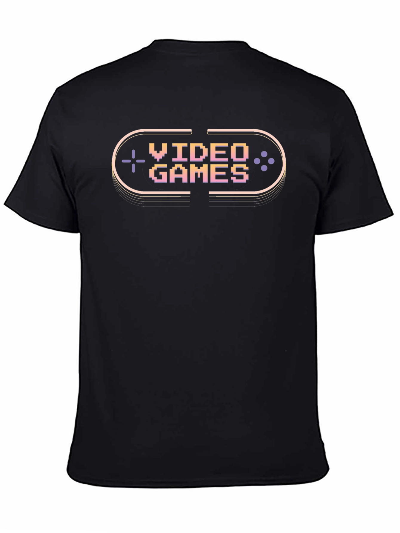 Pixel Art Video Games Black T-Shirt