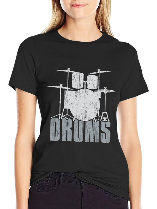 Distressed Drums Graphic T-Shirt