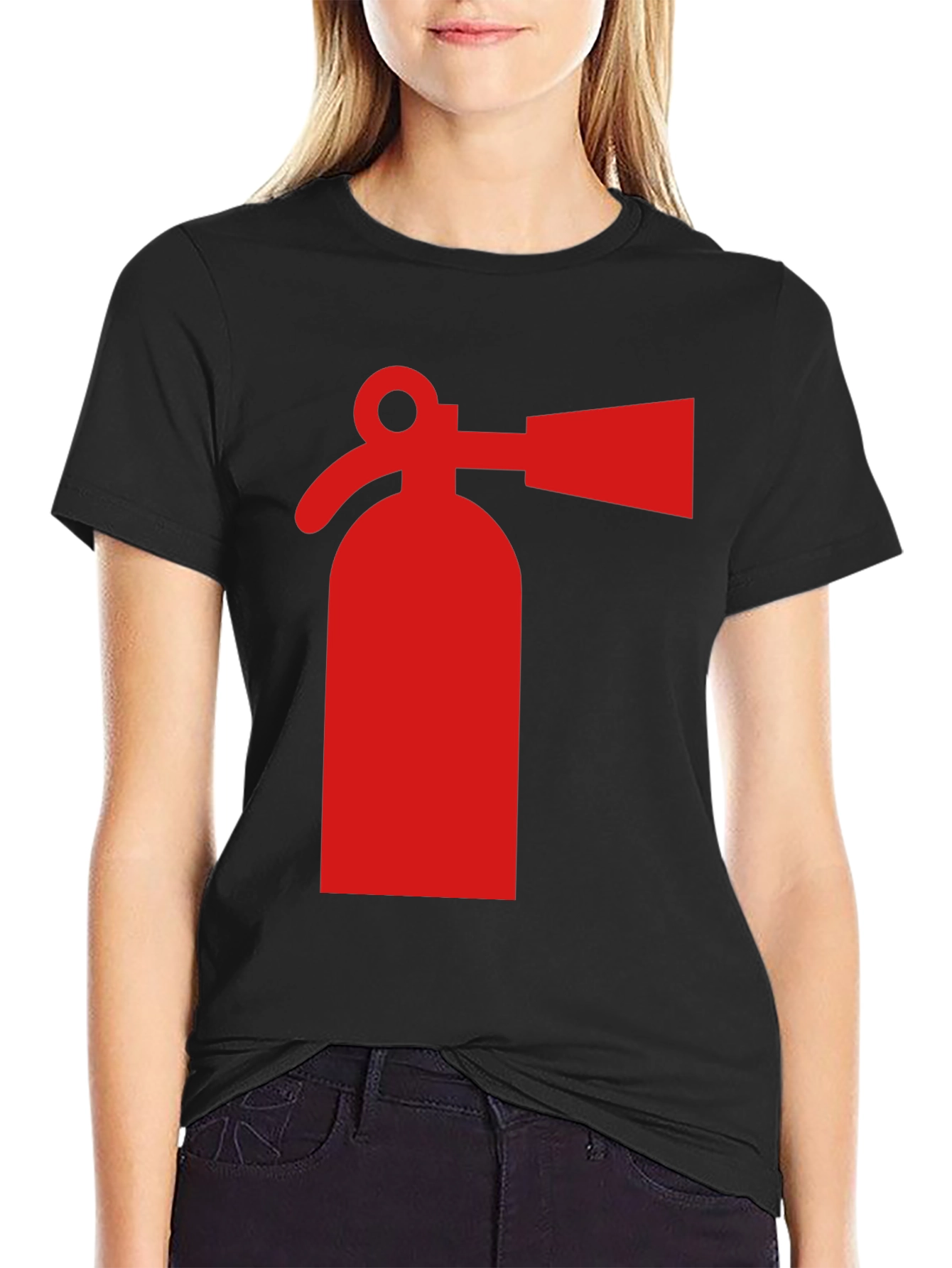 Fire Extinguisher Graphic Tee - Bold Statement Shirt