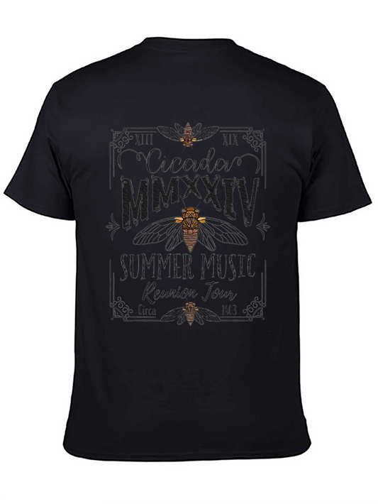 Cicada MMXXIV Summer Music Reunion Tour Black T-Shirt
