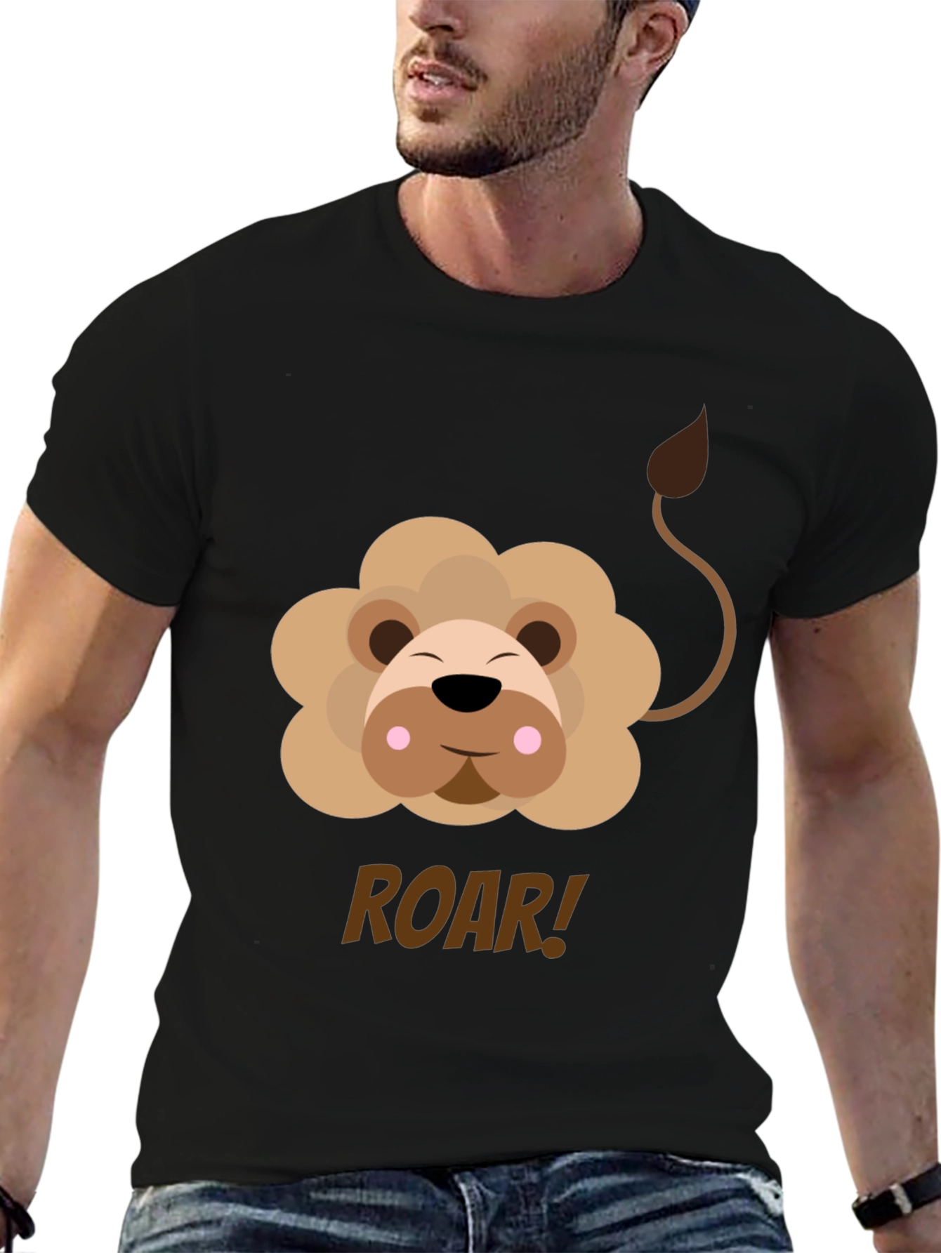 Cute Lion Graphic Tee - ROAR!