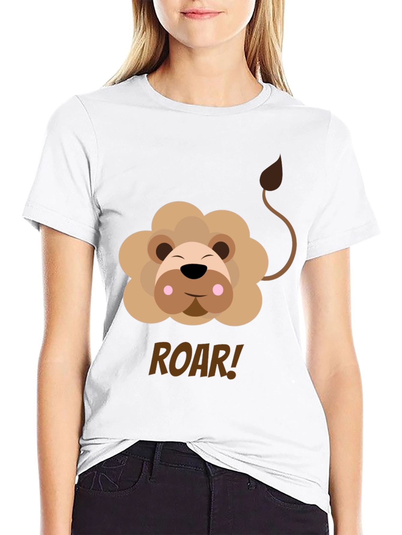 Cute Lion Graphic Tee - ROAR!