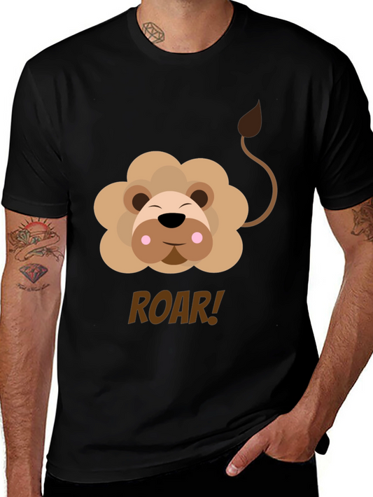 Cute Lion Graphic Tee - ROAR!