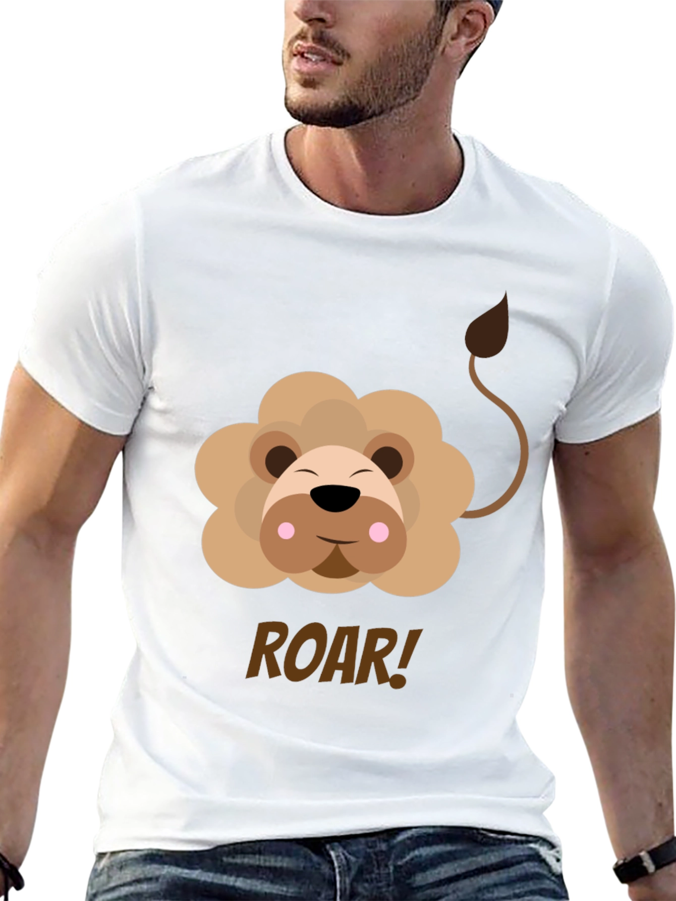 Cute Lion Graphic Tee - ROAR!