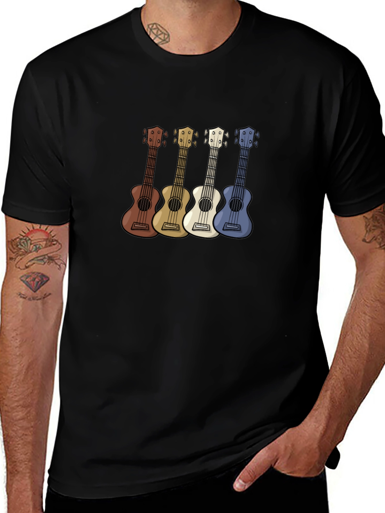Ukulele T-Shirt - Retro Band Tee
